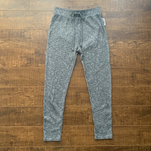 Gymshark Slounge High Waisted Knit Leggings in Grey Marl Size Small - Picture 2 of 13